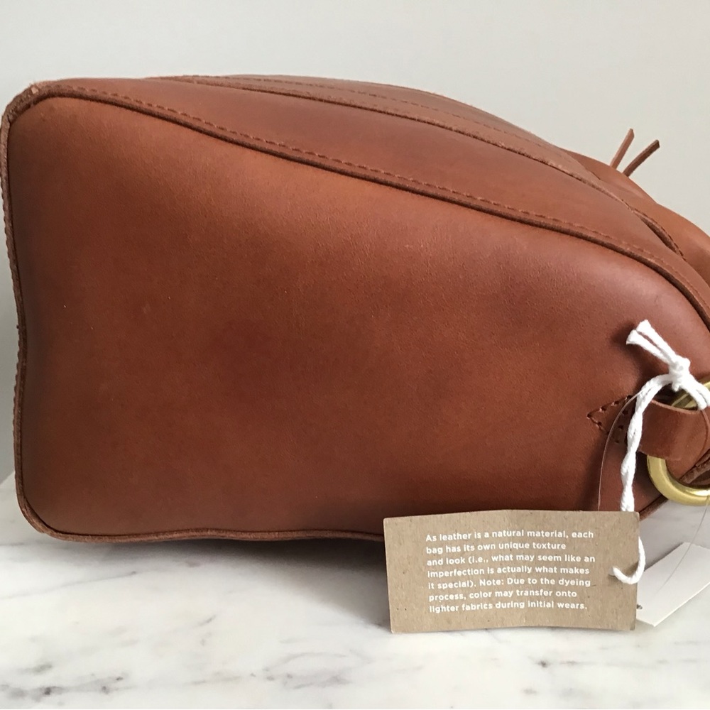 Madewell Italian Leather Satchel Bag New With Tag RARE - Picture 14 of 16